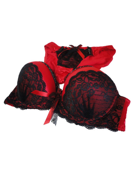 LINGERIE SET RED ZIRCONIA - 2
