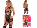 Black corset and thong erotic lingerie - 3