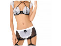 Dressing up as a maid, women's erotic underwear - 7