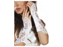 White ladies' gloves with Livia lace - 2