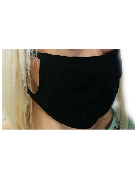 Fekete pamut arcmaszk - 2