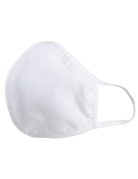 Masque blanc en coton à deux couches - 2