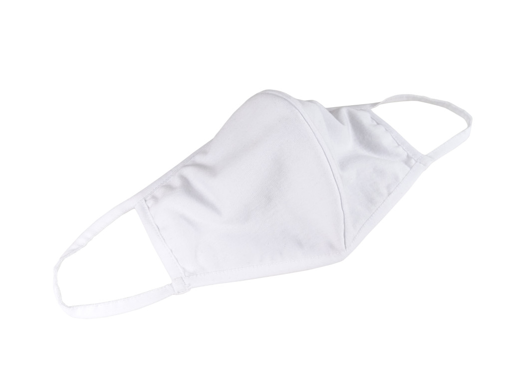 Balta divslāņu kokvilnas maska - 3