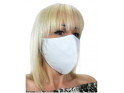 White two-layer cotton mask - 1