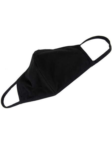 Mască dublu strat din bumbac negru - 4 Mască dublu strat din bumbac negru - 4