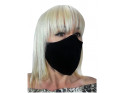 Čierna bavlnená dvojvrstvová maska - 1
