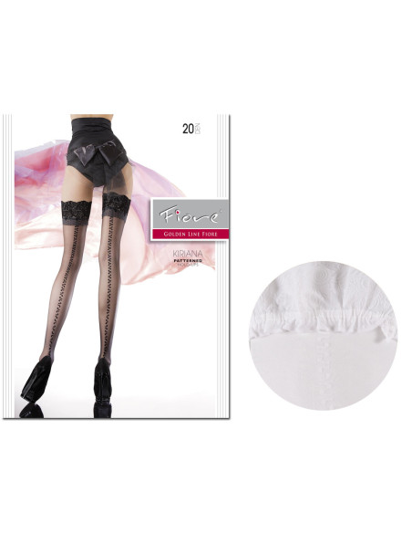 Strümpfe mit Fiore Spitzennaht - 4