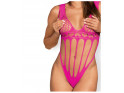 Ružové elastické dámske telo značky Obsessive - 5