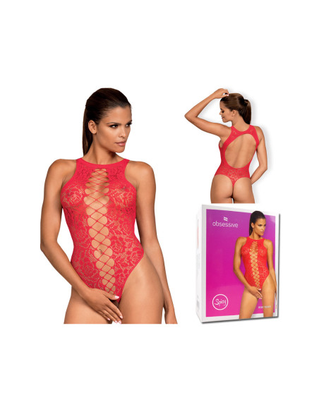 Red ladies' bodies erotic lingerie Obsessive - 4