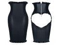 Čierna sukňa s otvoreným zadkom a rozkrokom s mokrým výhľadom - 8