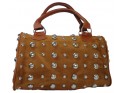 CASE BAG BROWN VELKÉ NÝTY STUDS HIT