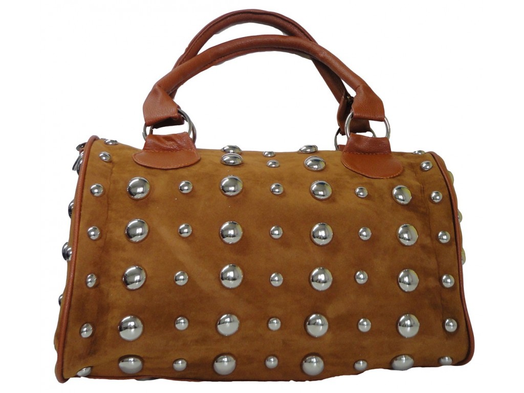 CASE BAG BROWN VELKÉ NÝTY STUDS HIT