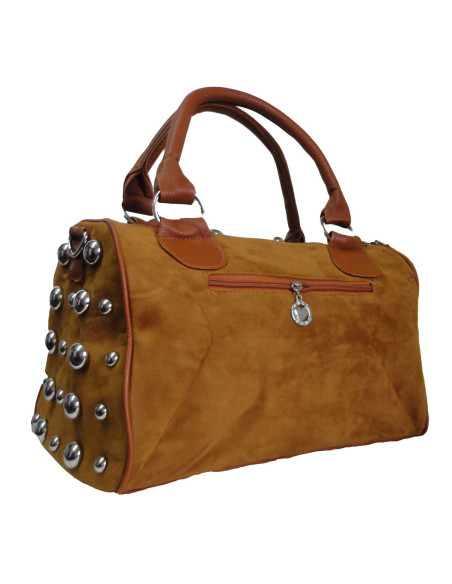 CASE BAG BROWN VELKÉ NÝTY STUDS HIT