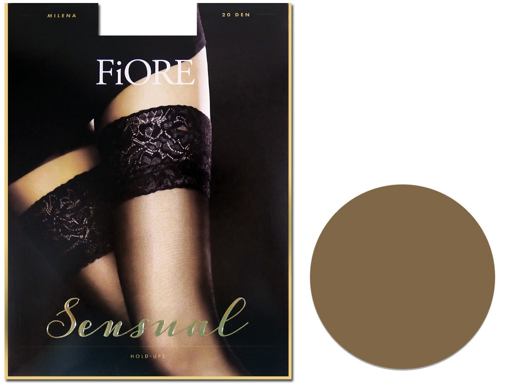Smooth self-supporting stockings with Fiore lace 20 den - 3