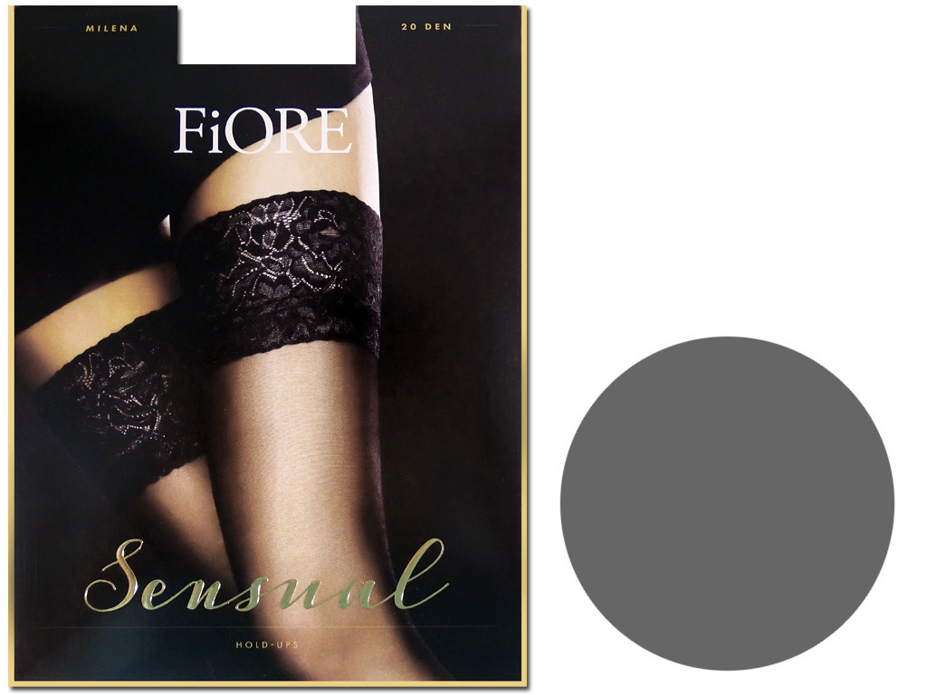 Smooth self-supporting stockings with Fiore lace 20 den - 8
