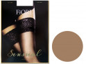 Smooth self-supporting stockings with Fiore lace 20 den - 9