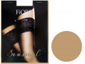 Smooth self-supporting stockings with Fiore lace 20 den - 11