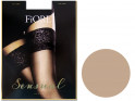 Smooth self-supporting stockings with Fiore lace 20 den - 12