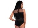 Black body ladies' erotic lingerie with lace - 2