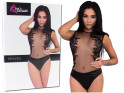 Black body ladies' erotic lingerie with lace - 6