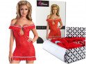 Red lace nightdress Spanish woman - 5