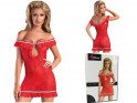 Red lace nightdress Spanish woman - 4