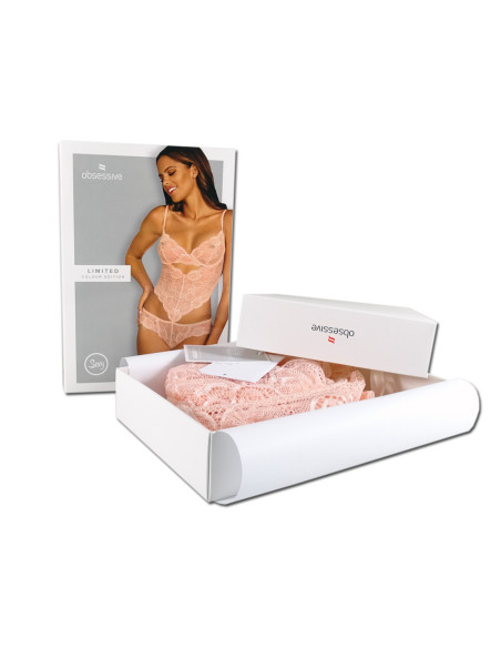 Corps de femmes en dentelle rose Obsessionnel - 7