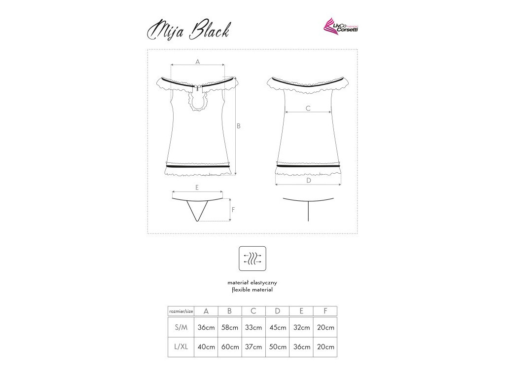 Chemise de nuit en dentelle noire espagnole - 3