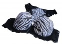 ZEBRA WHITE AND BLACK SENSUAL UNDERWEAR SET