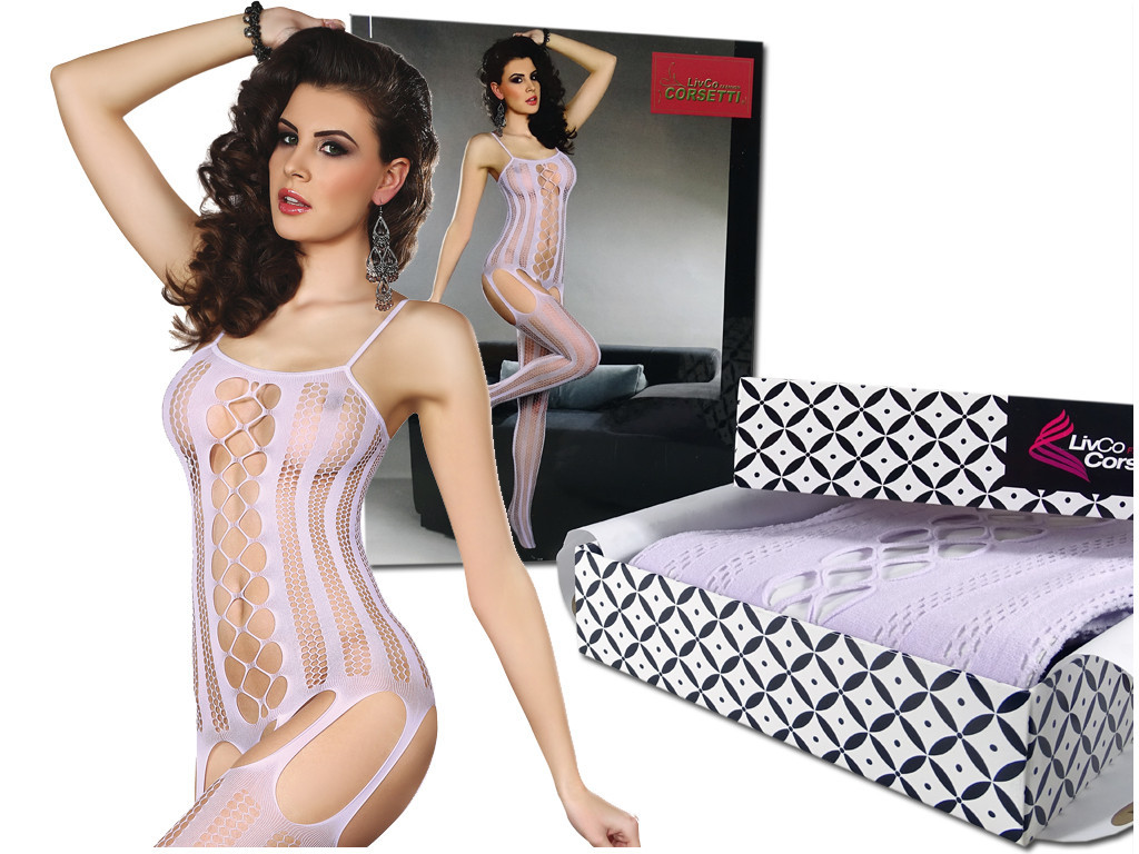 Violet bodystocking sieviešu erotiskā apakšveļa - 5