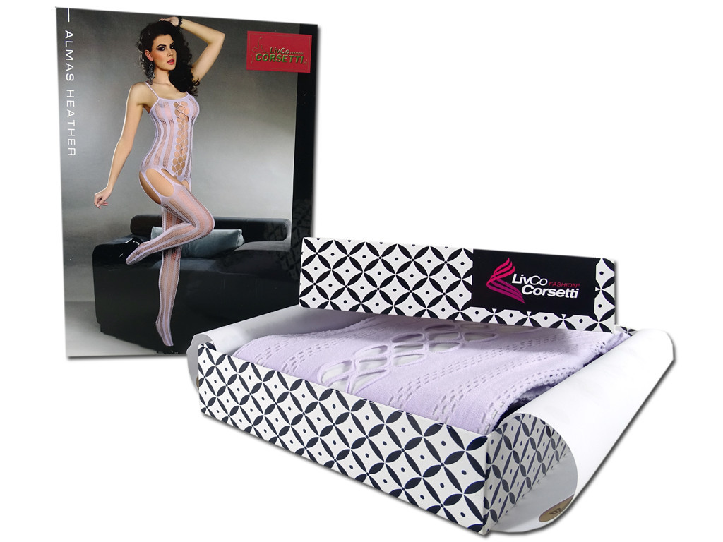 Fialové bodystocking erotické spodní prádlo pro ženy - 6