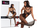 Fekete bodystocking fehérnemű nők erotikus necc - 3
