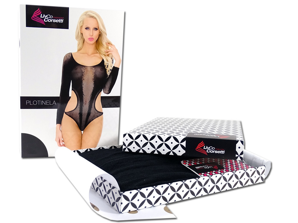 Black elastic body underwear erotic - 6