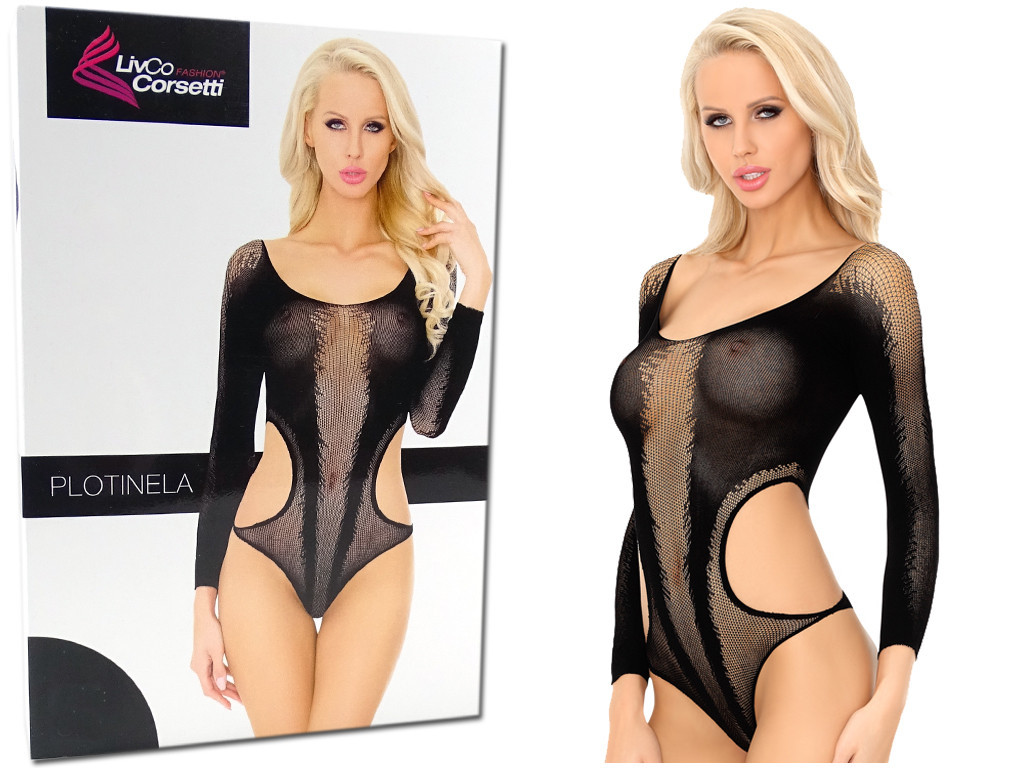 Černé elastické erotické spodní prádlo - 3