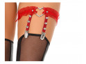 Red garter with studs - 1