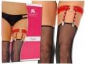 Red garter with studs - 3