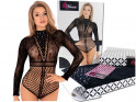 Black body ladies' underwear erotic long sleeves - 5