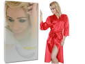 Gown dressing gown peniuar satin red - 3