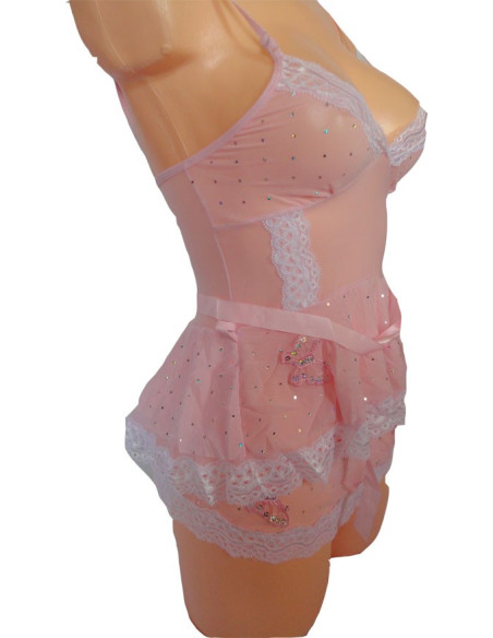 ECRUFARBENER PYJAMA BEIGE DESSOUS-SET - 2