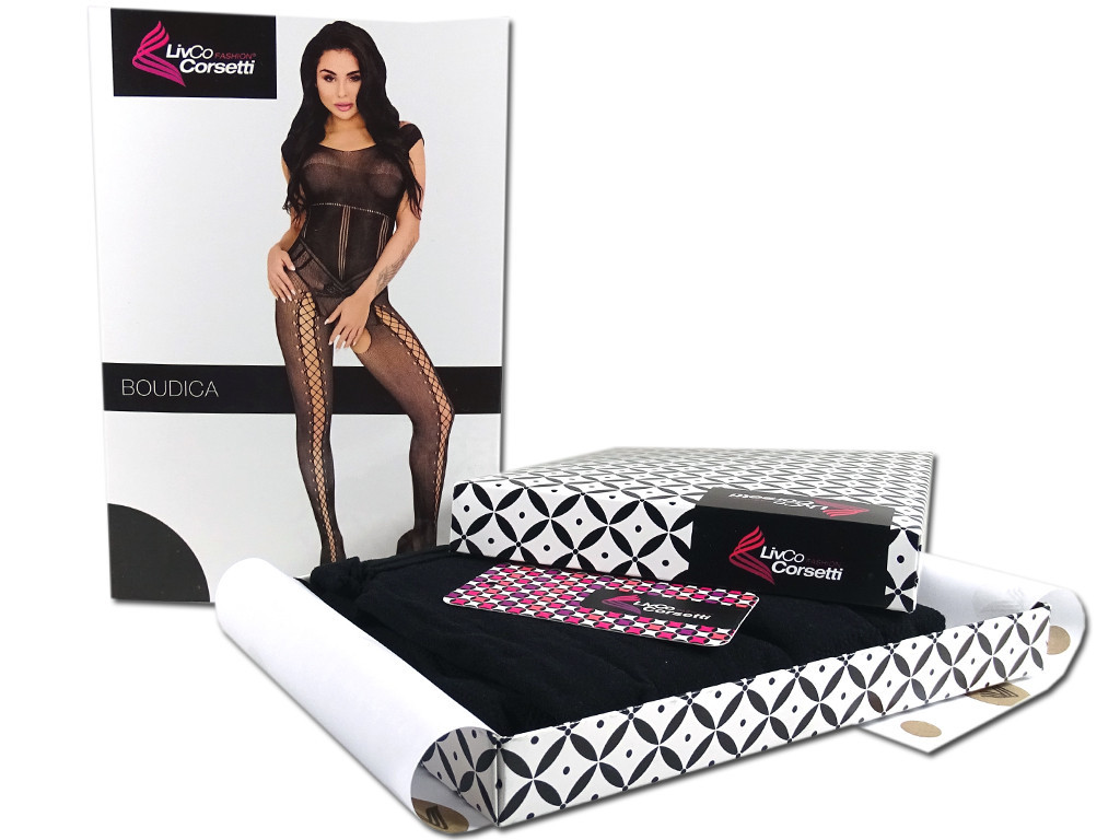 Lingerie érotique sexy noir bodystocking - 6