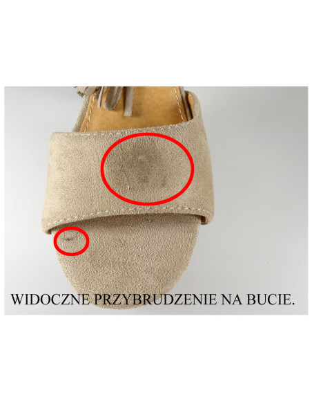 Ieșiți sandale bej de dama pe post - 2