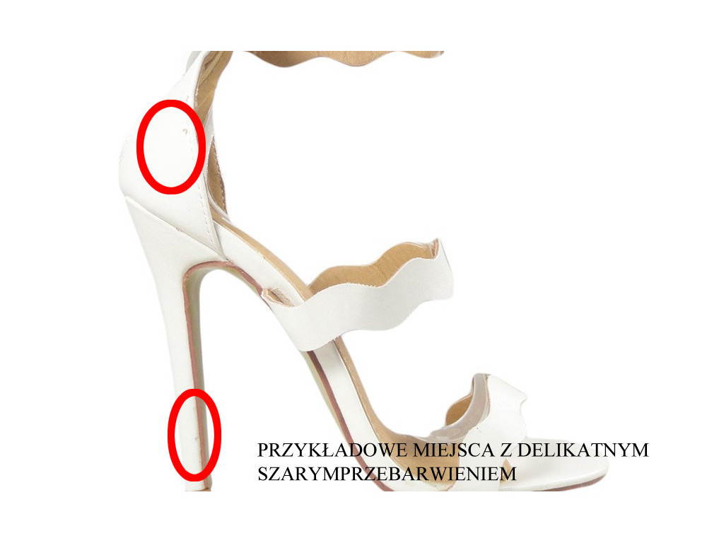 Brochettes blanches Sandales pour femmes Bottes de mariage - 2