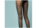 Black dotted tights with 20 bottom stitching - 2