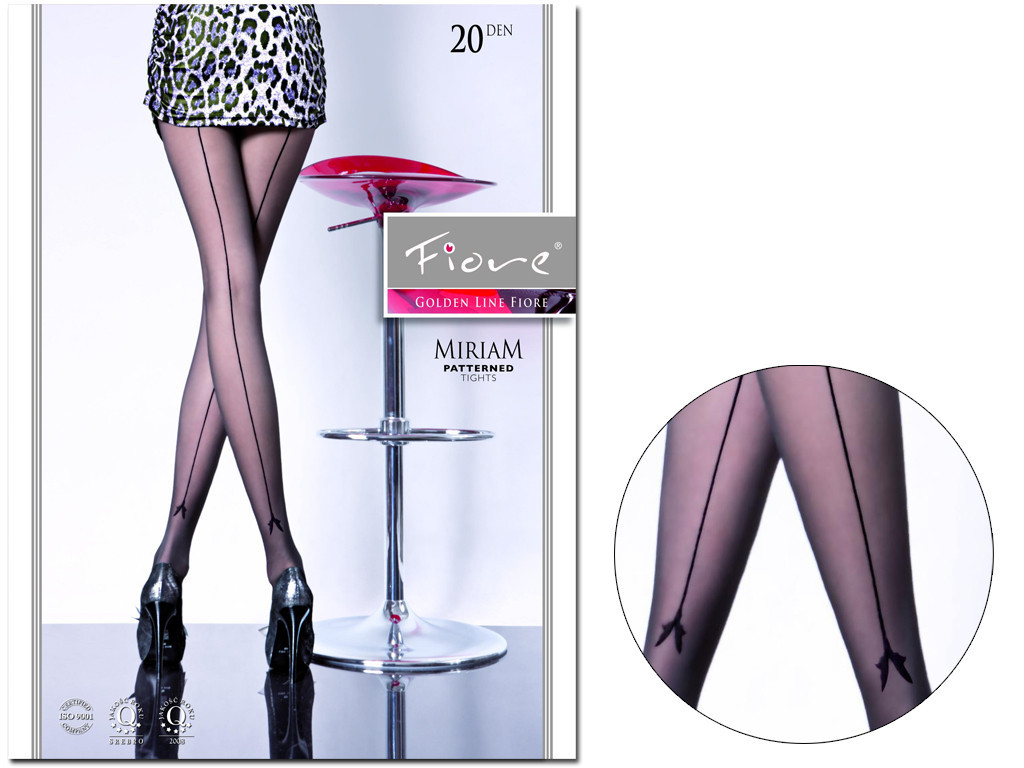 Collants lisses pour femmes avec couture MIRIAM 20 den  - 3