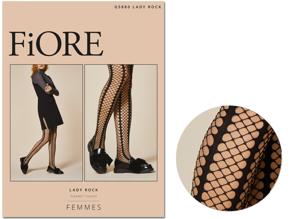 Collants noirs de cabaret 40 den - 3