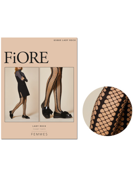 Collants noirs de cabaret 40 den - 3
