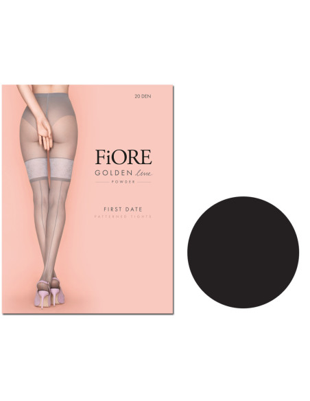Des collants avec de la dentelle cousue comme des bas 20den. - 3