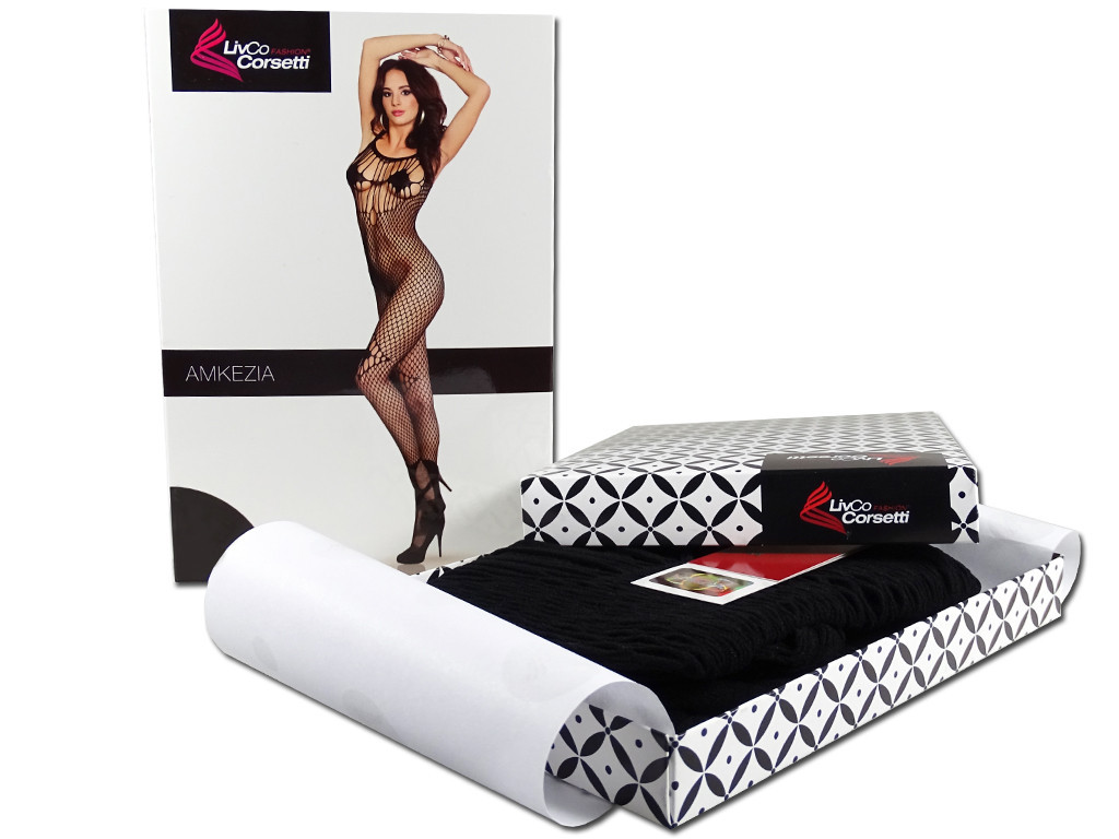 Černé bodystocking erotické prádlo - 6