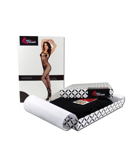 Fekete bodystocking erotikus fehérnemű - 6
