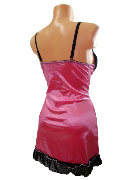 NIGHTDRESS SATIN 2 SVETLÁ RUŽOVÁ - 4